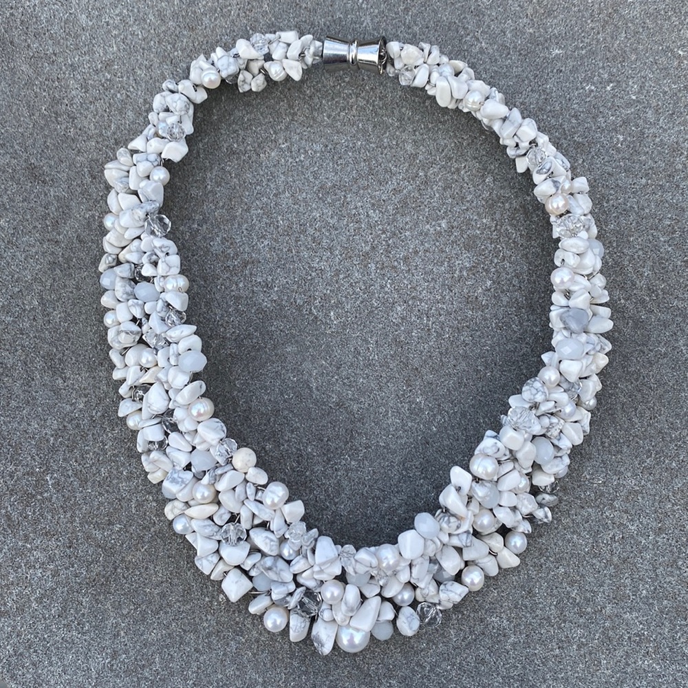 Beaded Howlite Necklace